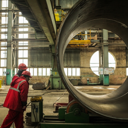 Jacket fabrication in BDJF for Shah Deniz 2 (Credit: BP)